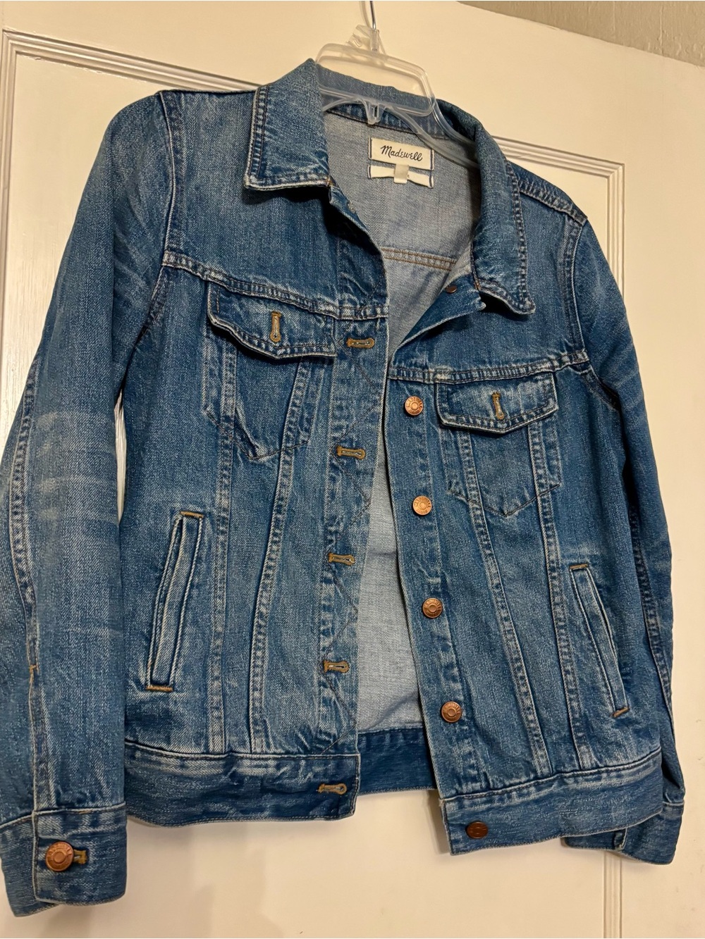 Madewell Washed Blue Denim Trucker Jacket
